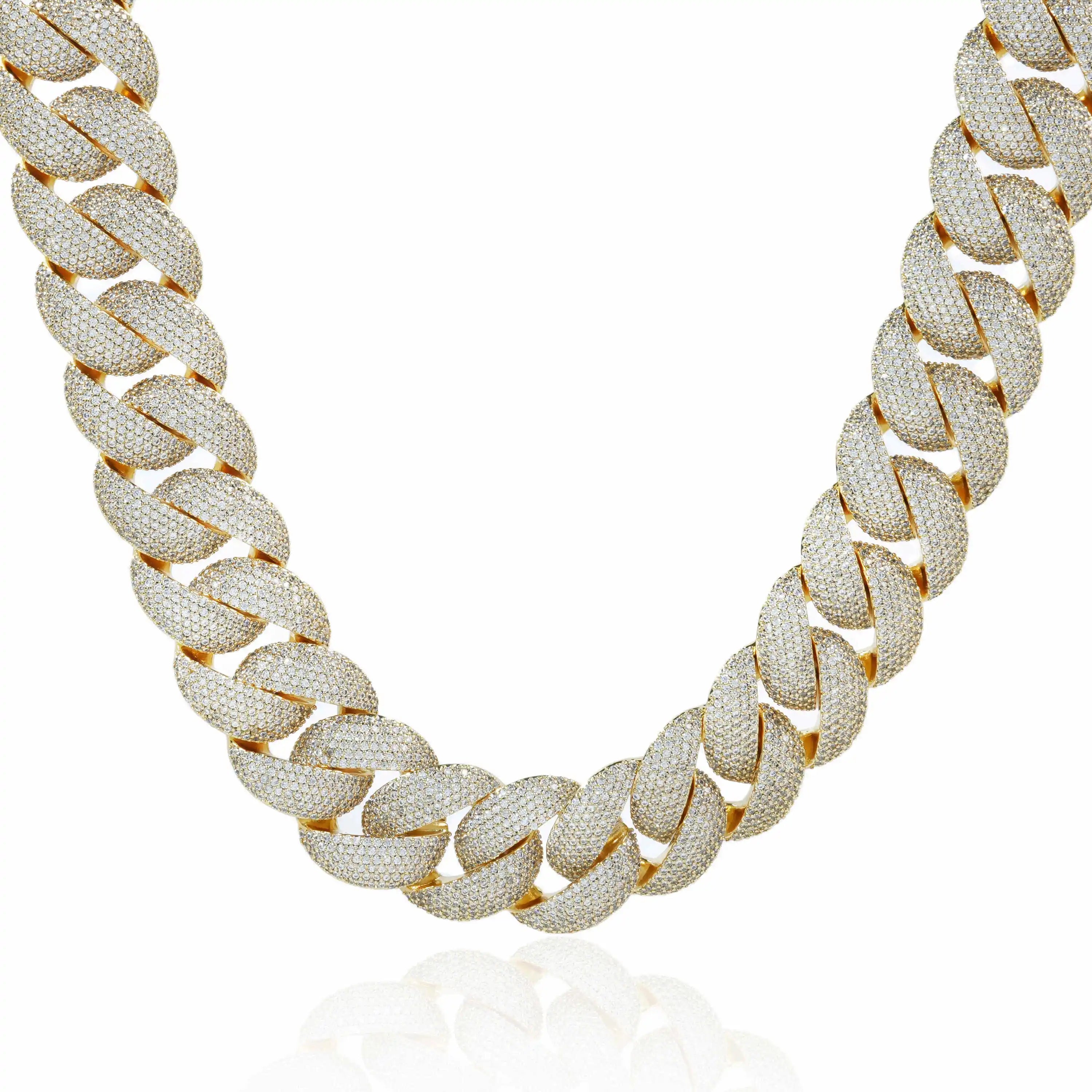 22MM 6 Row Pave Iced Cuban Chain