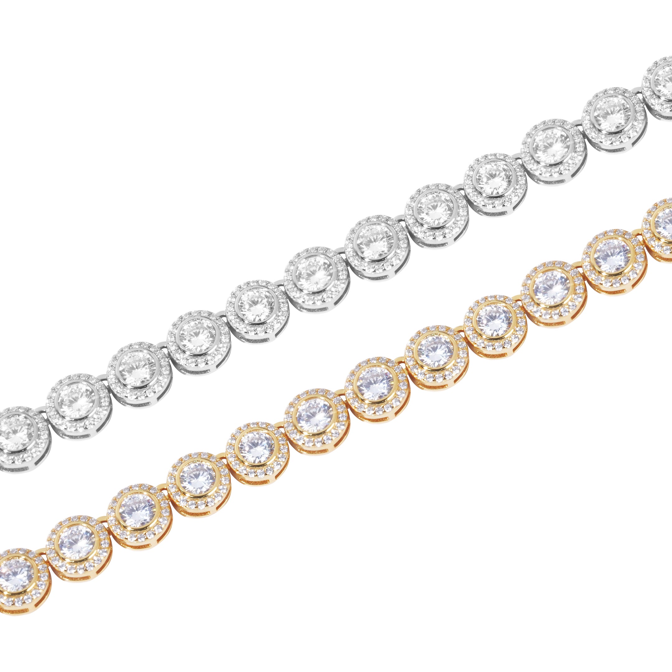 S925 Moissanite 8MM Hola Tennis Chain