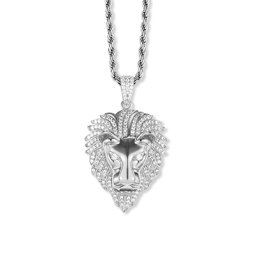 Iced Lion Pendant