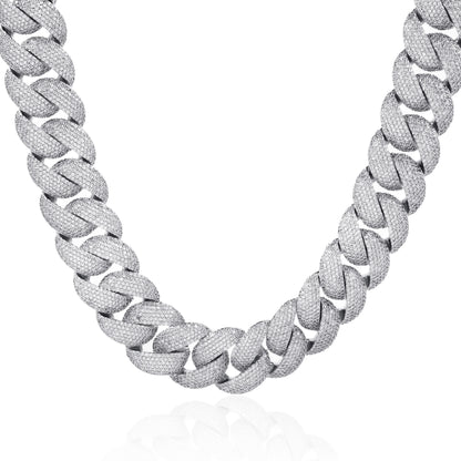 22MM 6 Row Pave Iced Cuban Chain