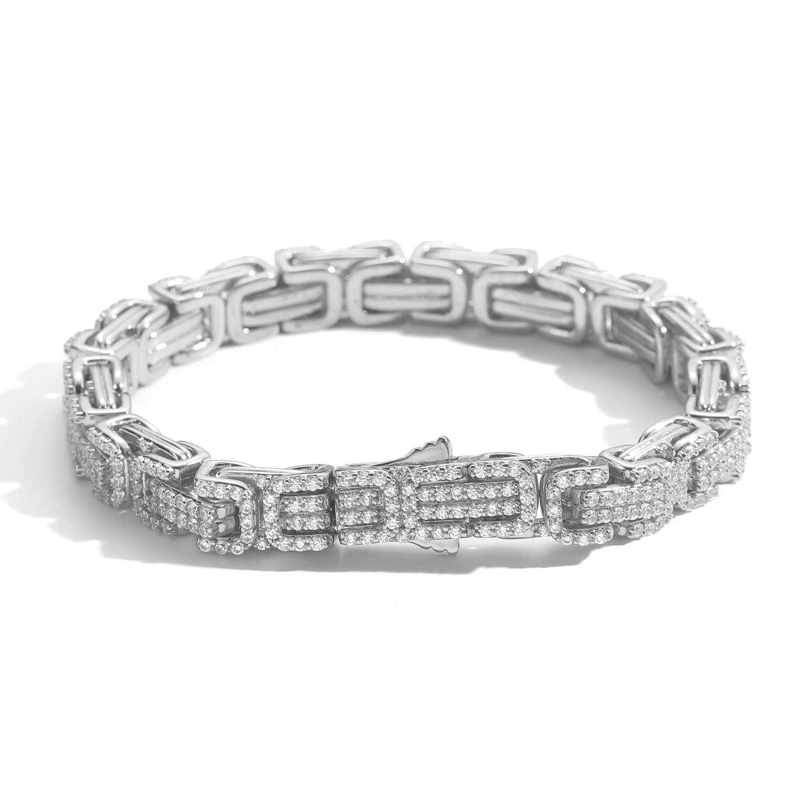 9MM 3D Iced Byzantine Bracelet