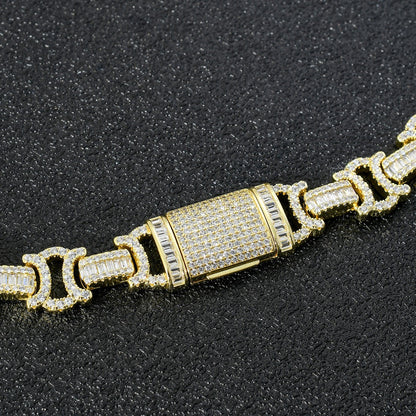 13MM Iced Byzantine Bracelet