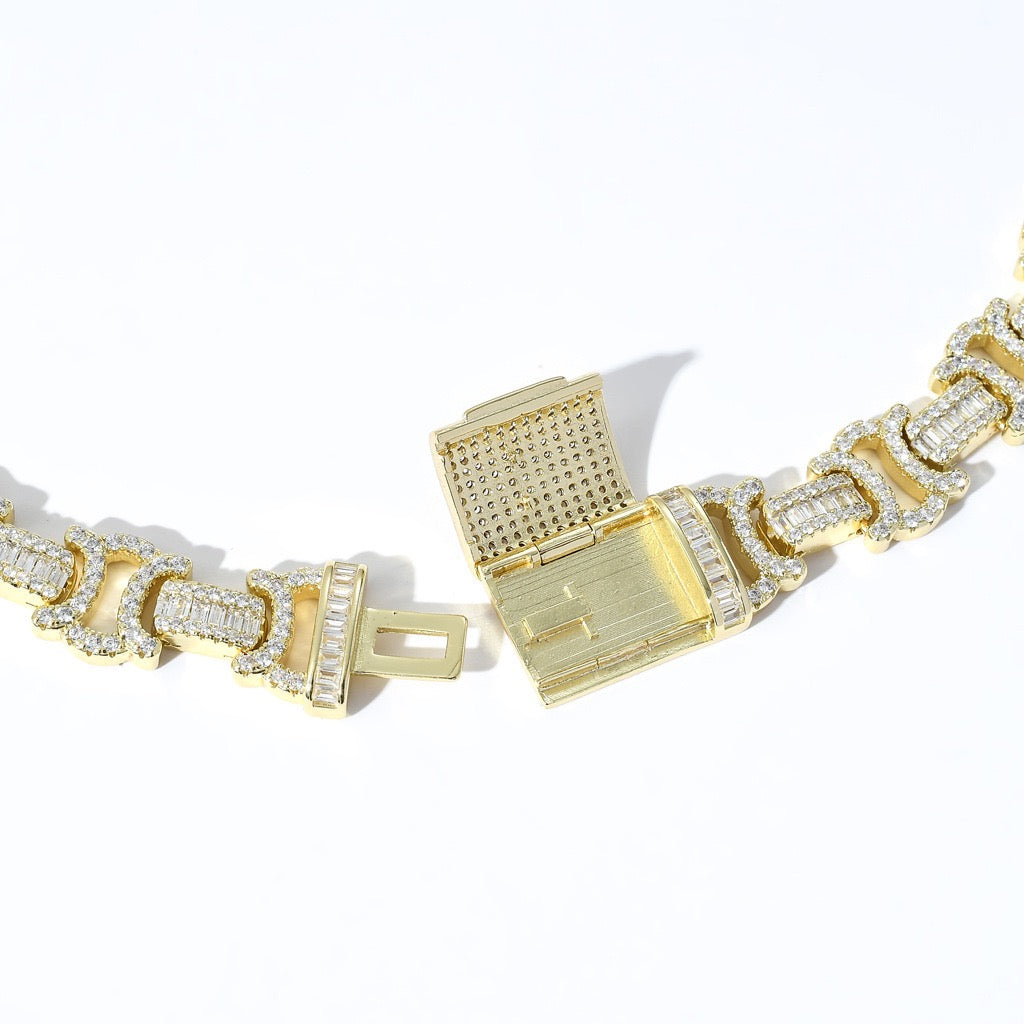 13MM Iced Byzantine Bracelet