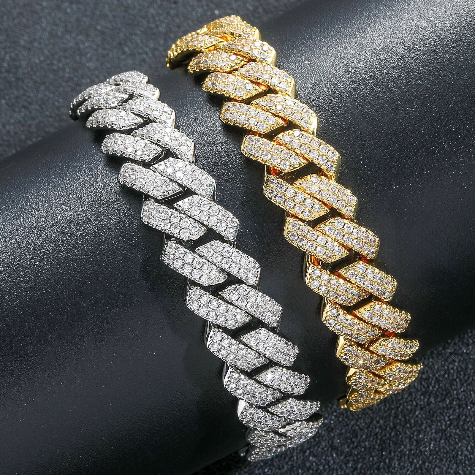 13MM Iced Prong Cuban Bracelet