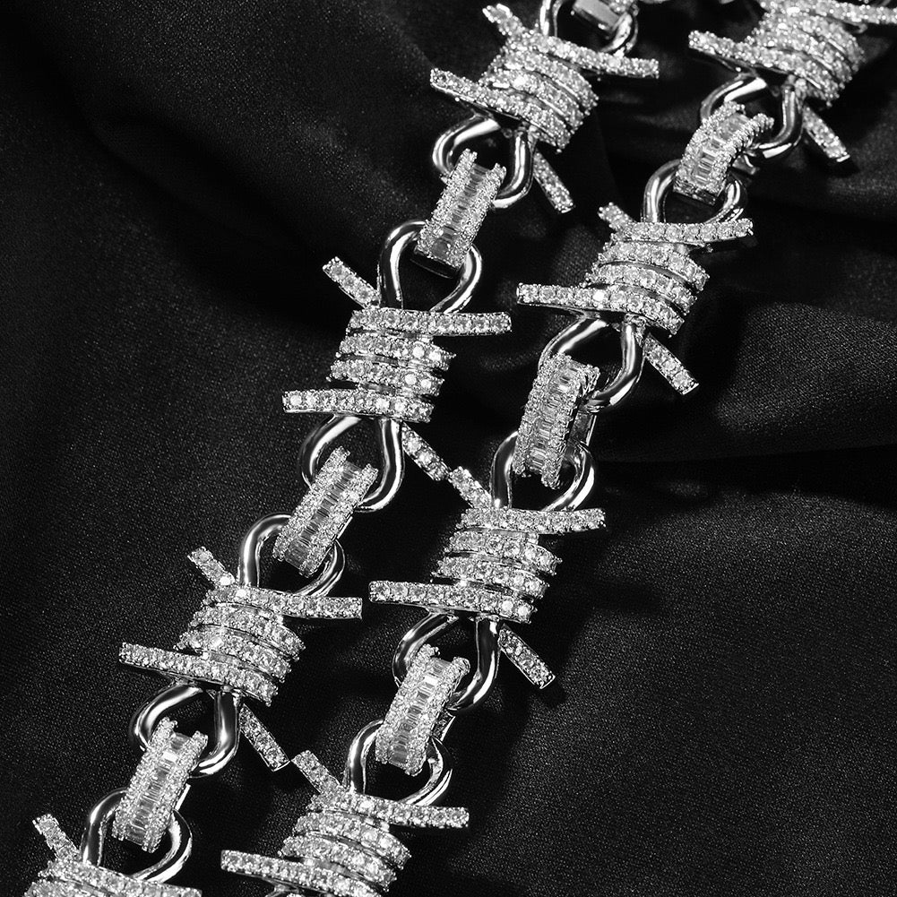 19MM Iced Barbed Wire Chain