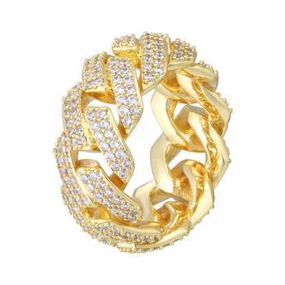 Iced Cuban Link Ring