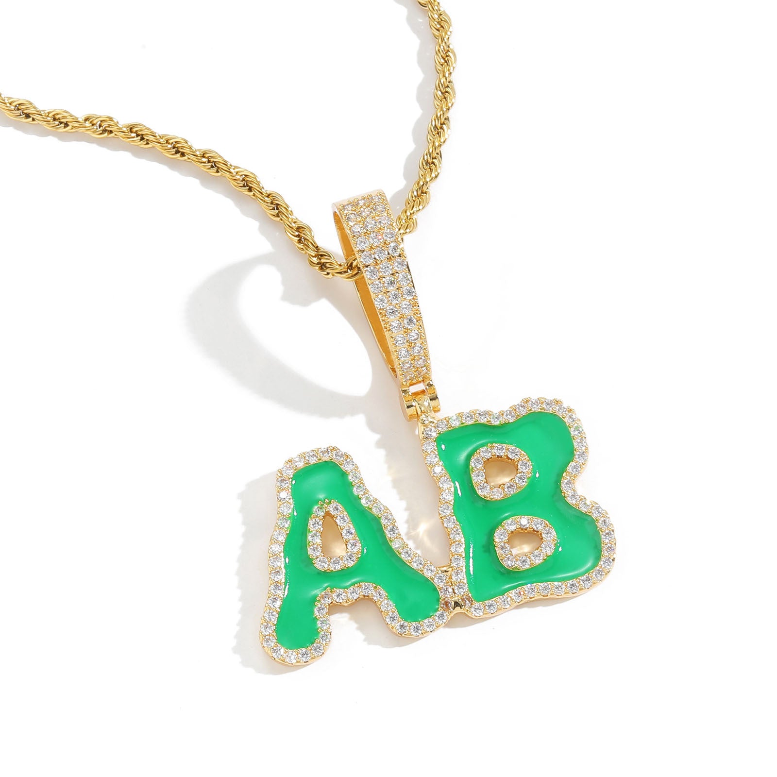 Custom Enamel Letter Pendant