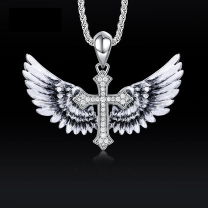 Eagle Cross Micro Pendant