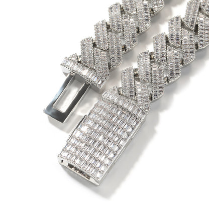 20MM Baguette Prong Cuban Chain