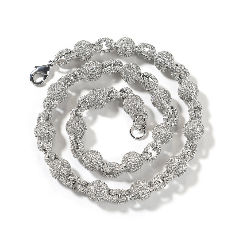 10mm Iced Out Ball Chain