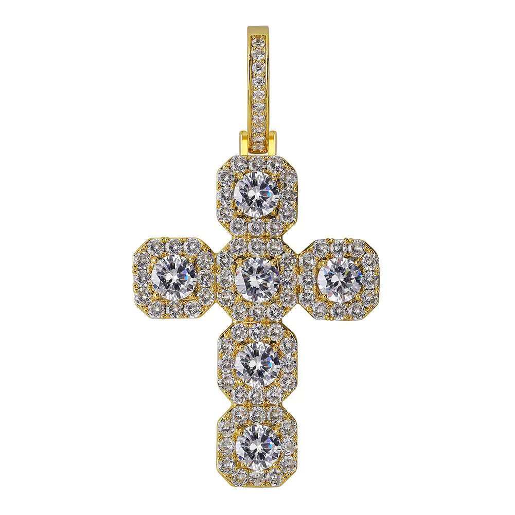 Hola Iced Cross Pendant