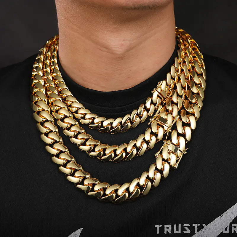 18K Thick Miami Cuban Chain