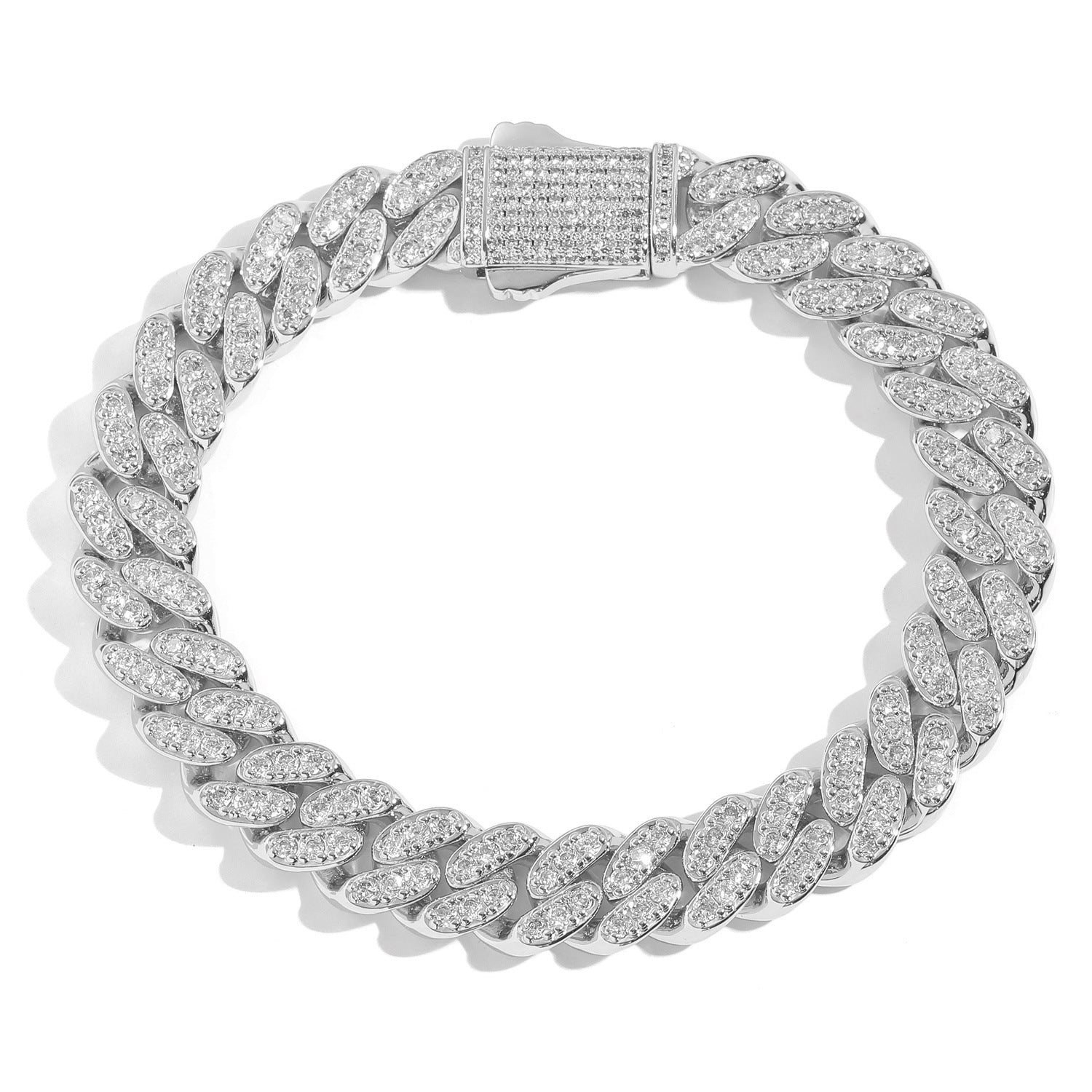 10MM Iced Out Cuban Bracelet