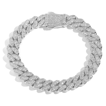 10MM Iced Out Cuban Bracelet