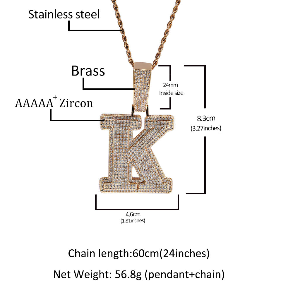 Custom Letter Pendant