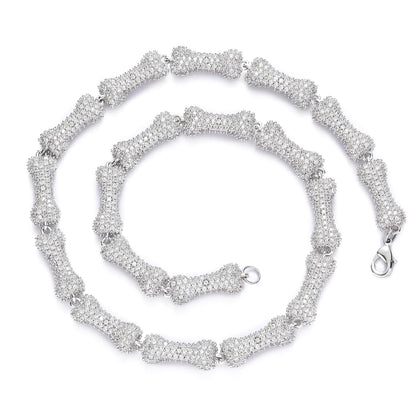 10MM Iced Bone Link Chain