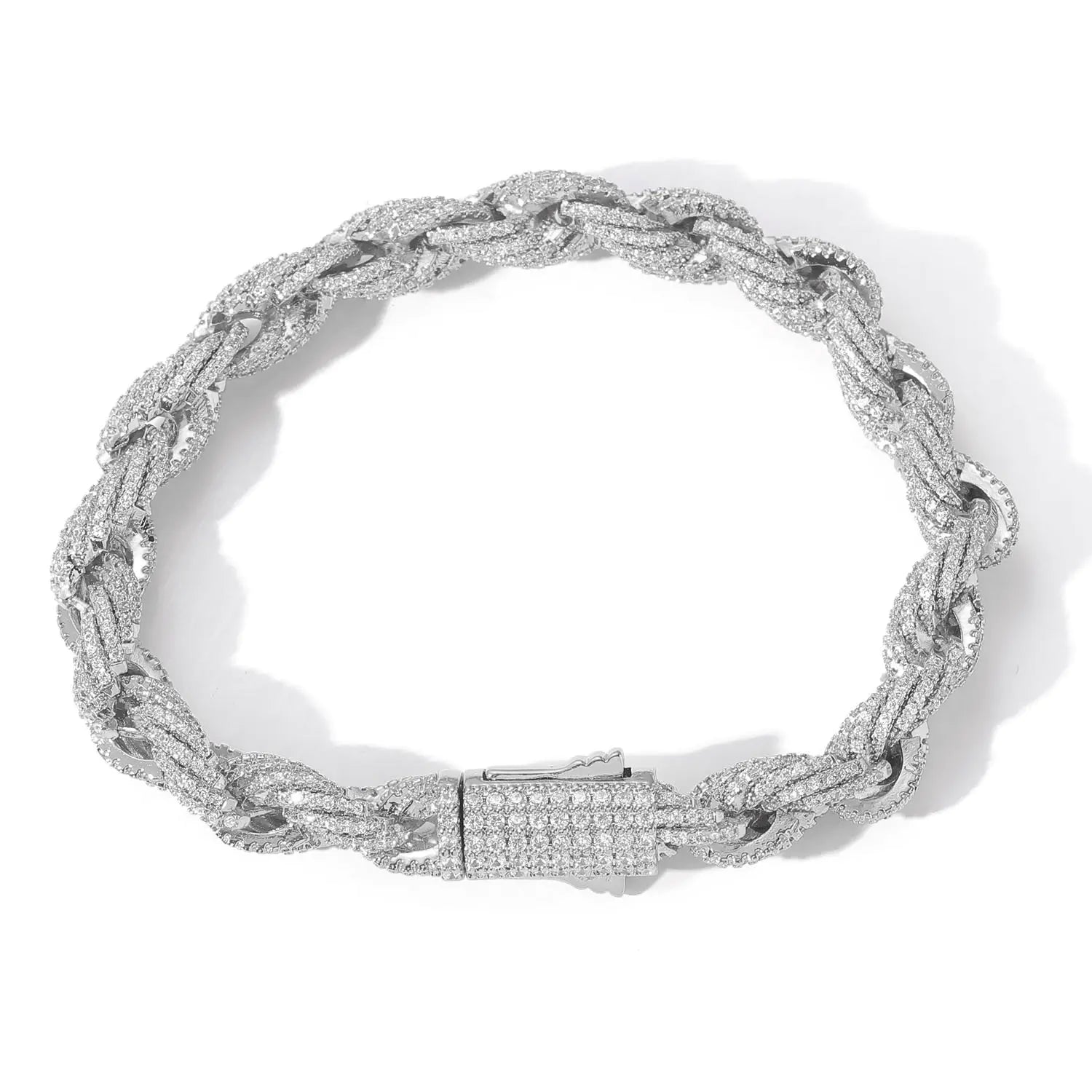 8MM Iced Rope Bracelet