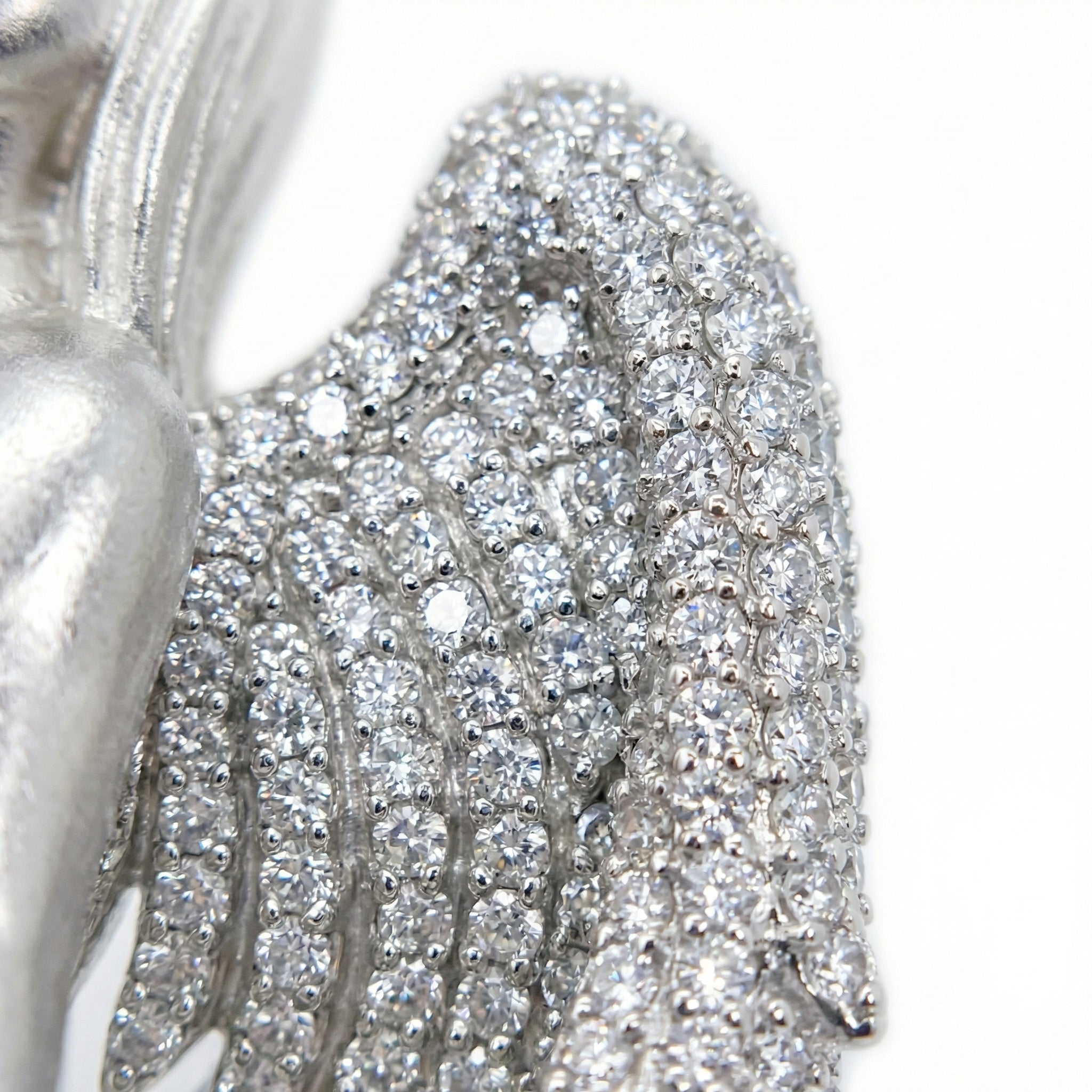 Iced-out Angel Pendant