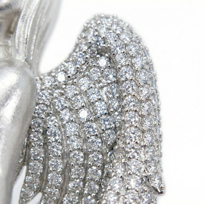 Iced-out Angel Pendant