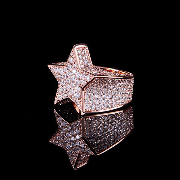 Iced Star Ring