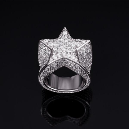 Iced Star Ring