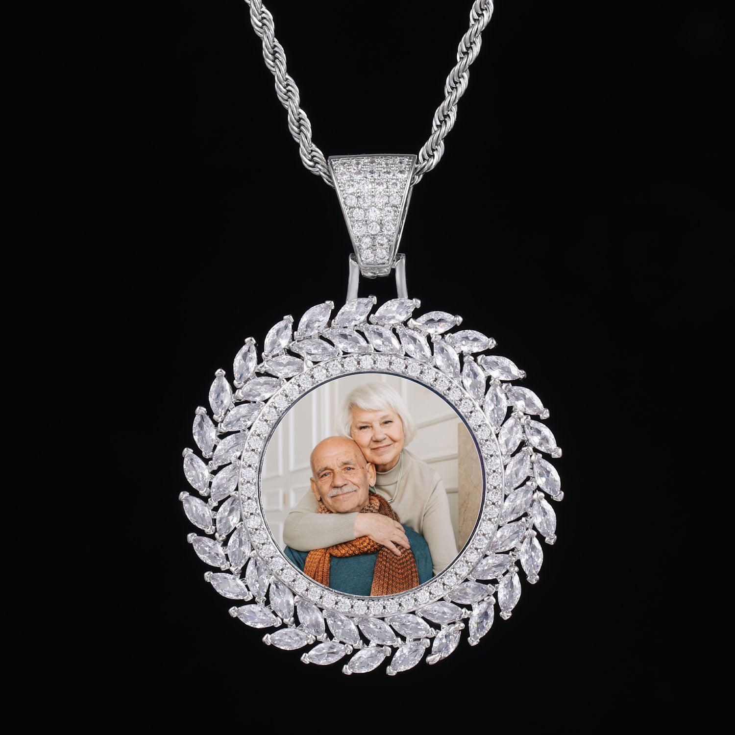 Custom 3D Wheat Ear Photo Pendant