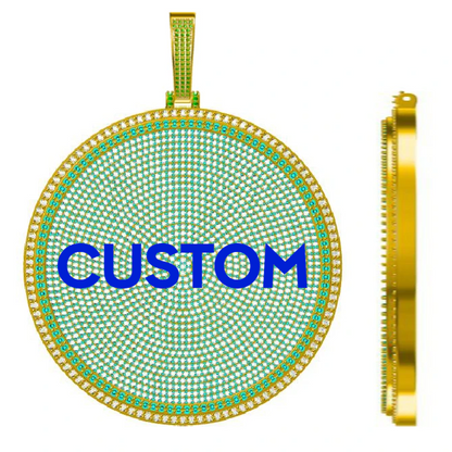 80MM 3D Disc Custom Pendant