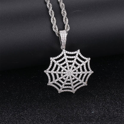 Out Spider Web Pendant