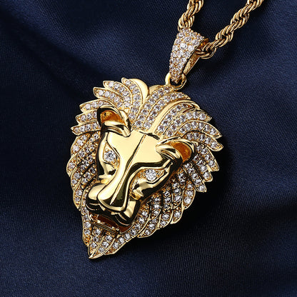 Iced Lion Pendant