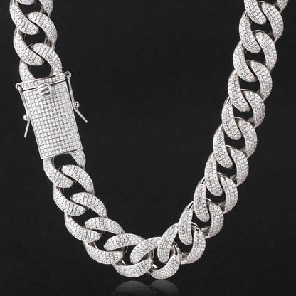 15MM Chunky Iced out Cuban Link Chain