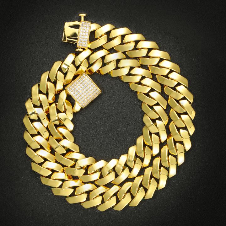 Mens Miami Cuban Link Chain