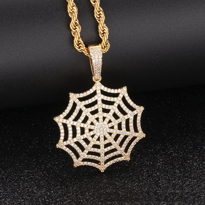 Out Spider Web Pendant