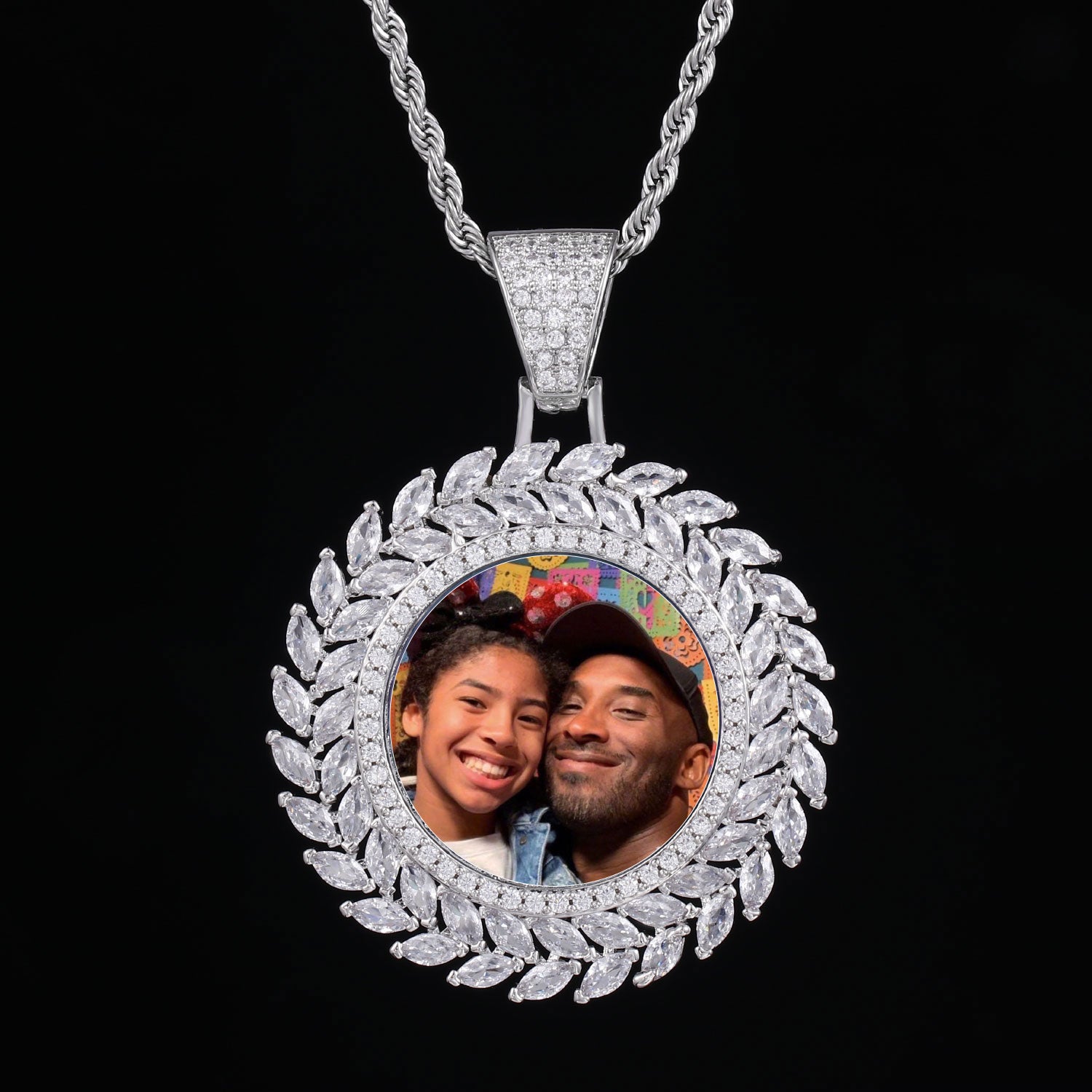 Custom 3D Wheat Ear Photo Pendant