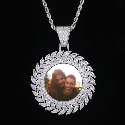 Custom 3D Wheat Ear Photo Pendant