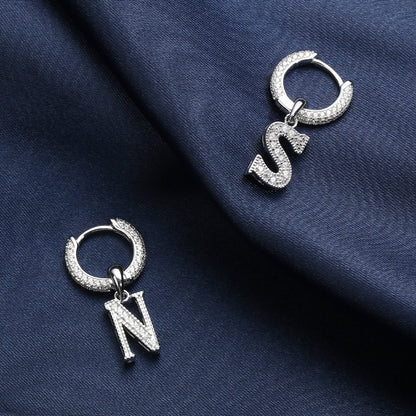 Iced Letter Earrings