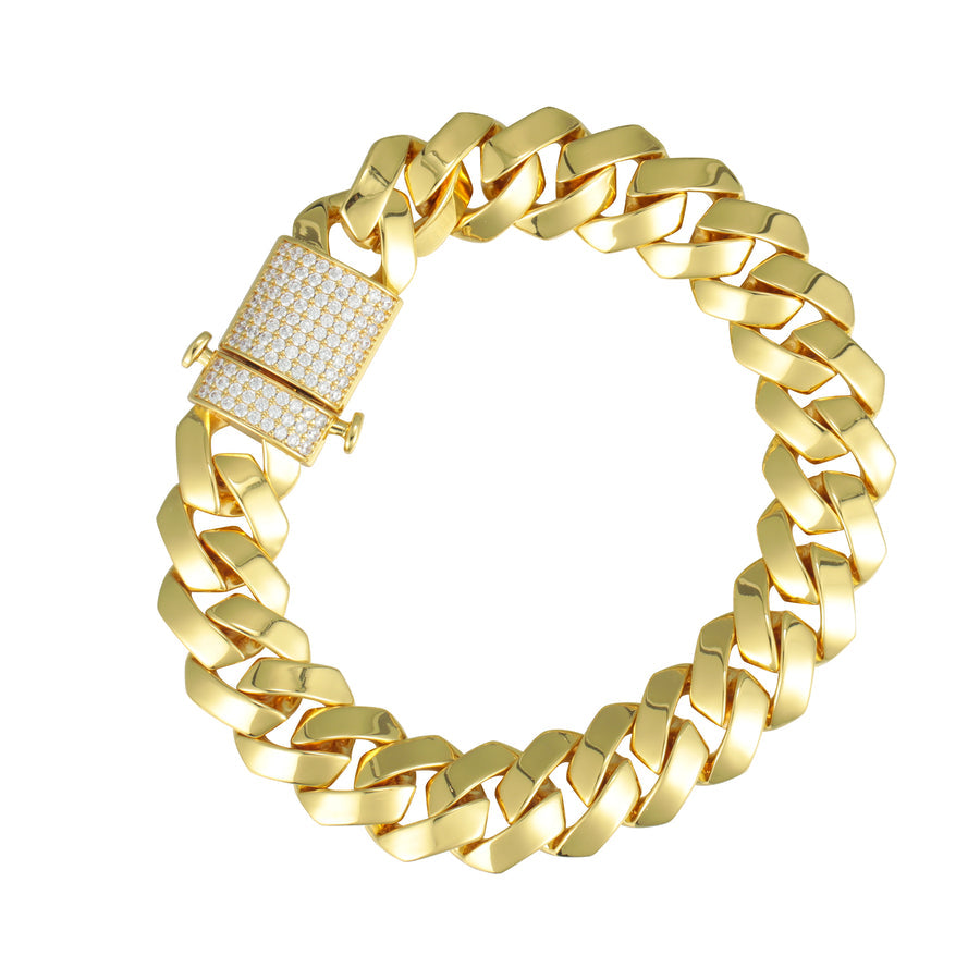 Mens Miami Cuban Link Bracelect