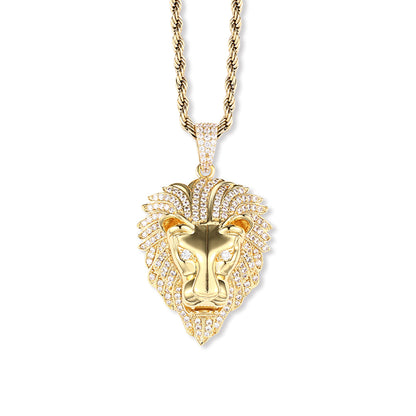 Iced Lion Pendant