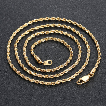 2.5mm/3mm/4mm Rope Chain