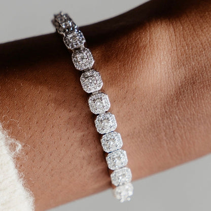 Micro Clustered Tennis Bracelet