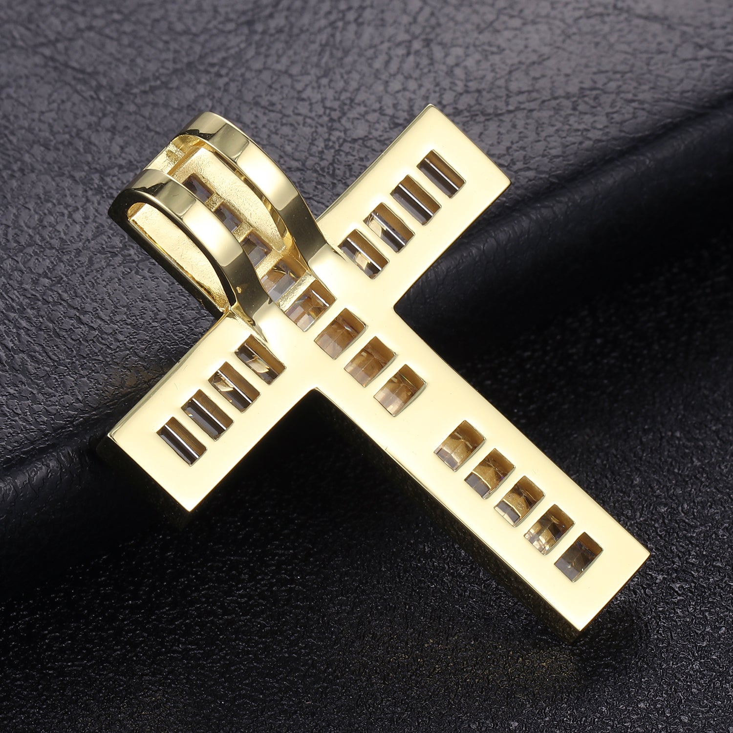 Jesus Baguette Cross Pendant