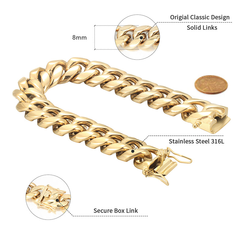 8MM Miami Cuban Link Set