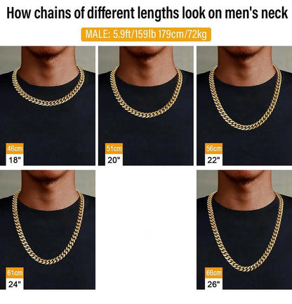 12MM Miami Cuban Link Set