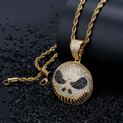 Iced Jack Skellington Pendant