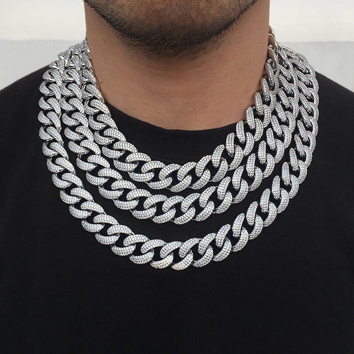 Chunky Iced out Cuban Link Chain