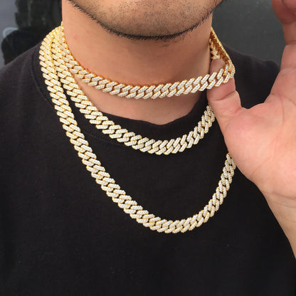 12MM Iced Out Cuban Link Chain