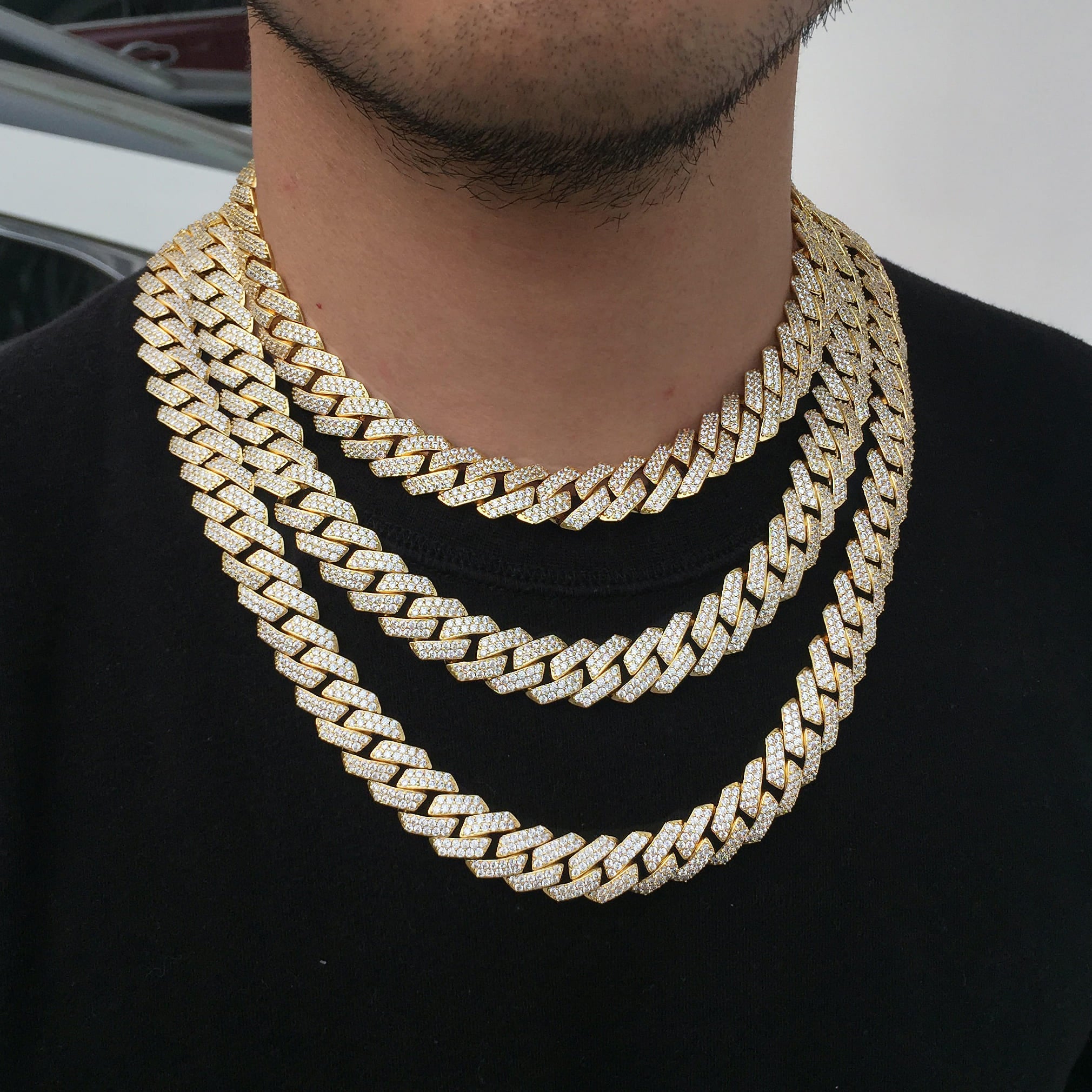 Prong  Cuban Link Chain