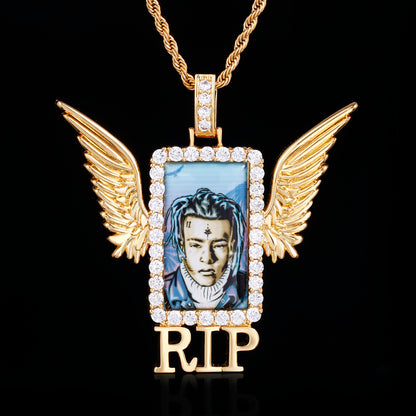 Custom Rip Wing 3D Photo Pendant