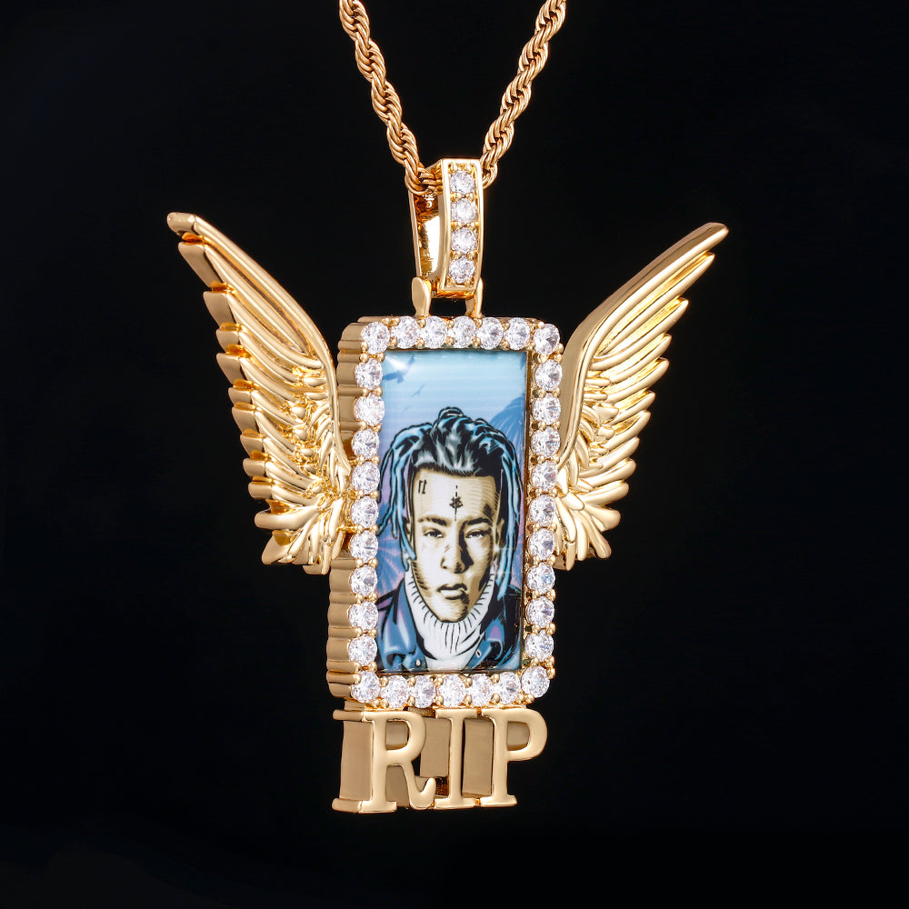 Custom Rip Wing 3D Photo Pendant