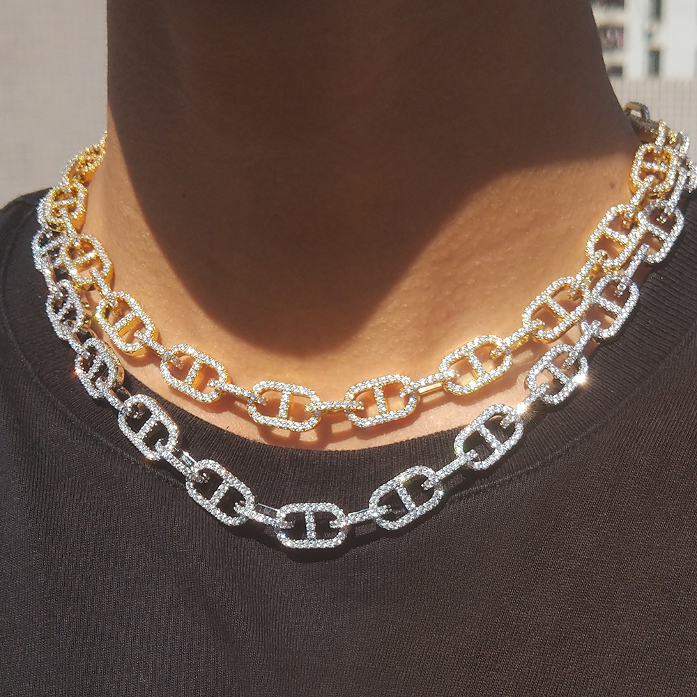 Diamond Oval Link Chain