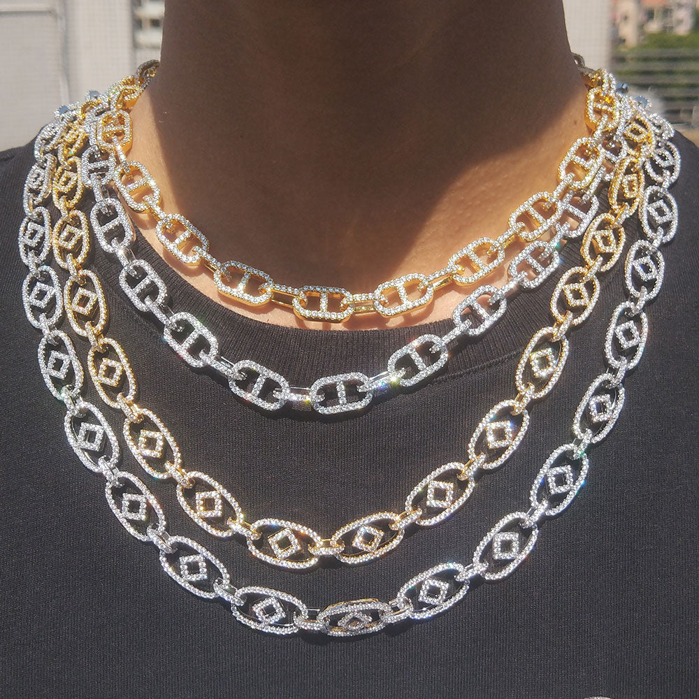 Diamond Oval Link Chain